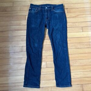 Levis 511 Slim Fit Jeans Mens 32x30 Dark Wash Blue Denim Pants 04511-2147